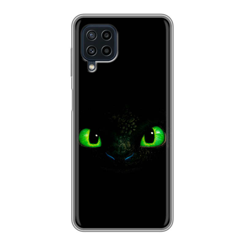 Силиконовый противоударный чехол на Samsung Galaxy A22 с принтом Как приручить дракона Силиконовый противоударный чехол на Samsung Galaxy A22 с принтом Как приручить дракона