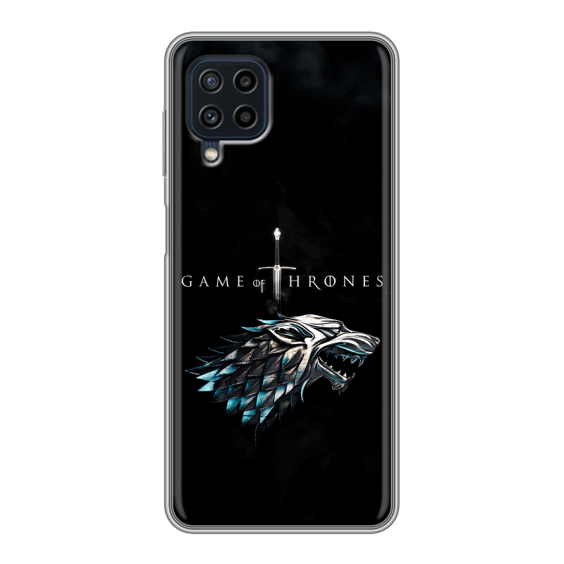 Силиконовый противоударный чехол на Samsung Galaxy A22 с принтом Игра Престолов Game Thrones Силиконовый противоударный чехол на Samsung Galaxy A22 с принтом Игра Престолов Game Thrones