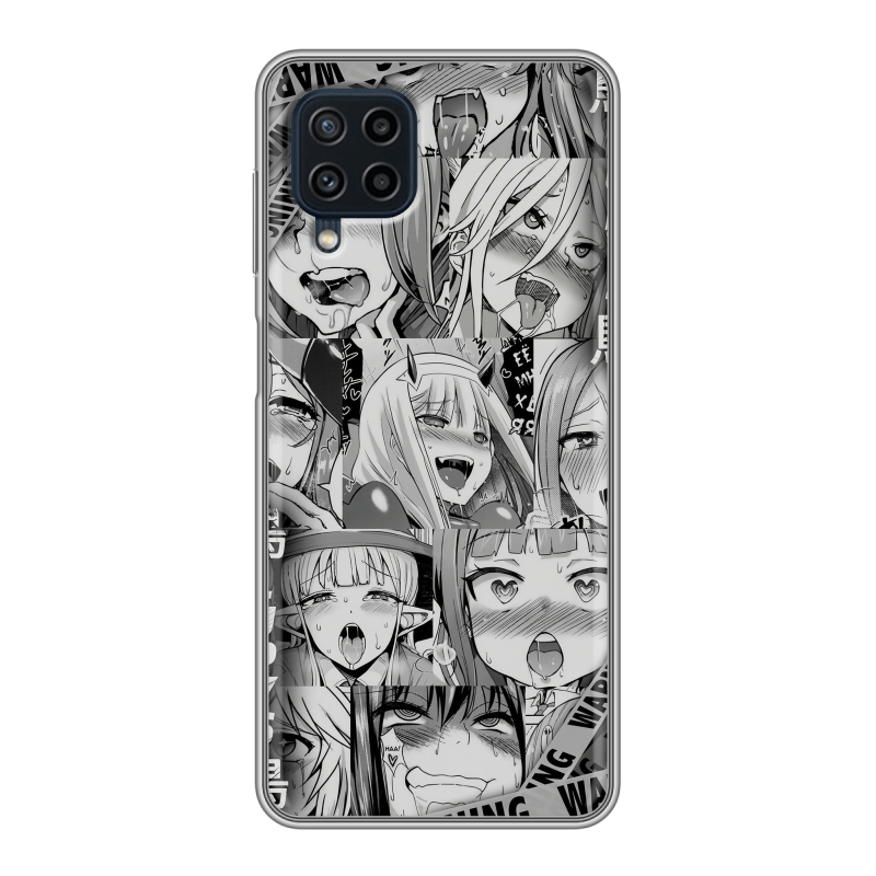 Силиконовый чехол на Samsung Galaxy A22 с принтом Ahegao Ахегао Аниме Силиконовый чехол на Samsung Galaxy A22 с принтом Ahegao Ахегао Аниме