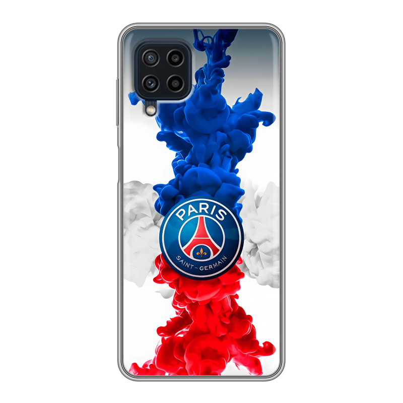 Силиконовый чехол на Samsung Galaxy A22 с принтом PSG ПСЖ Силиконовый чехол на Samsung Galaxy A22 с принтом PSG ПСЖ