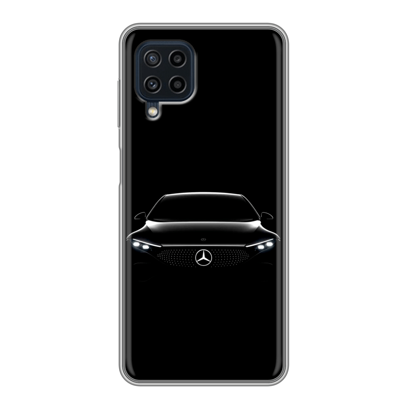 Силиконовый противоударный чехол на Samsung Galaxy A22 с принтом Mercedes Мерседес Силиконовый противоударный чехол на Samsung Galaxy A22 с принтом Mercedes Мерседес