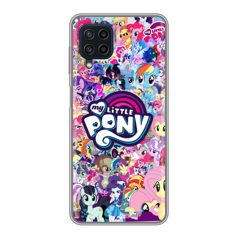 Силиконовый чехол на Samsung Galaxy A22 с принтом My little pony Дружба чудо Силиконовый чехол на Samsung Galaxy A22 с принтом My little pony Дружба чудо