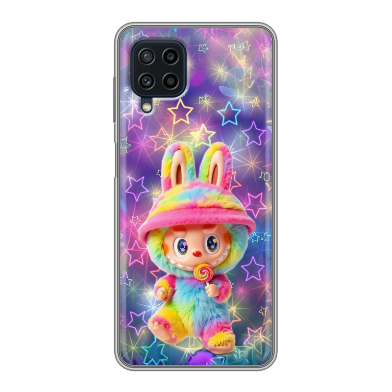 Силиконовый чехол на Samsung Galaxy A22 с принтом Labubu Лабубу Силиконовый чехол на Samsung Galaxy A22 с принтом Labubu Лабубу