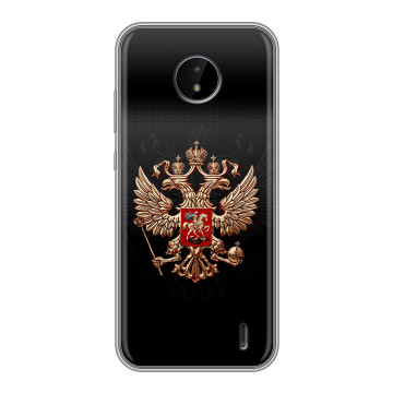 Силиконовый чехол на Nokia C20 с принтом Герб России Силиконовый чехол на Nokia C20 с принтом Герб России