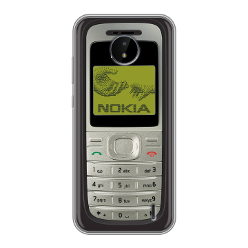 Силиконовый чехол на Nokia C20 с принтом Ретро Нокия Силиконовый чехол на Nokia C20 с принтом Ретро Нокия