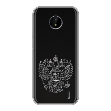 Силиконовый чехол на Nokia C20 с принтом Герб России Силиконовый чехол на Nokia C20 с принтом Герб России
