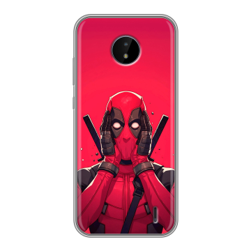 Силиконовый чехол на Nokia C20 с принтом Дедпул Deadpool Силиконовый чехол на Nokia C20 с принтом Дедпул Deadpool