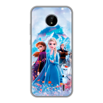 Силиконовый чехол на Nokia C20 с принтом Холодное сердце Frozen Силиконовый чехол на Nokia C20 с принтом Холодное сердце Frozen