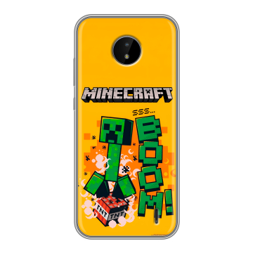 Силиконовый чехол на Nokia C20 с принтом Майнкрафт Minecraft Силиконовый чехол на Nokia C20 с принтом Майнкрафт Minecraft