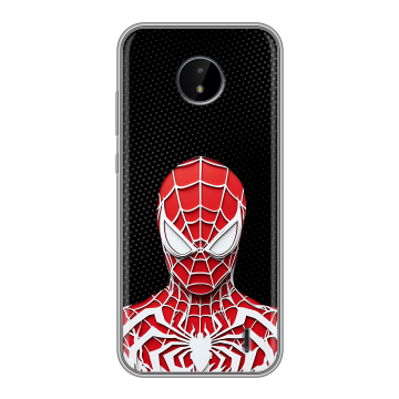 Силиконовый чехол на Nokia C20 с принтом человек паук spiderman Силиконовый чехол на Nokia C20 с принтом человек паук spiderman