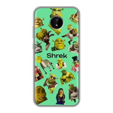 Силиконовый чехол на Nokia C20 с принтом Шрек Shrek
