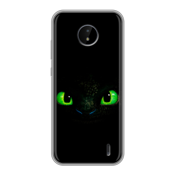 Силиконовый чехол на Nokia C20 с принтом Как приручить дракона