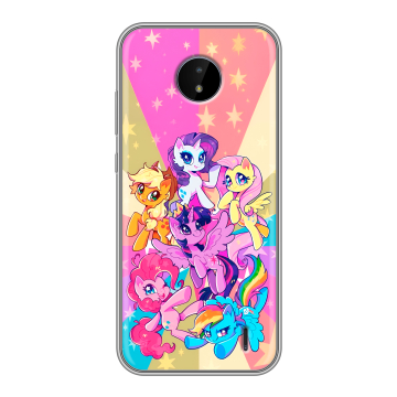 Силиконовый чехол на Nokia C20 с принтом My little pony Дружба чудо