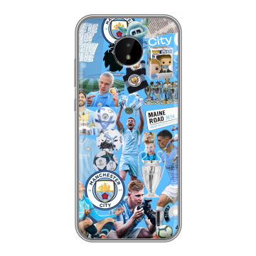 Силиконовый чехол на Nokia C20 с принтом Man City Манчестер Сити