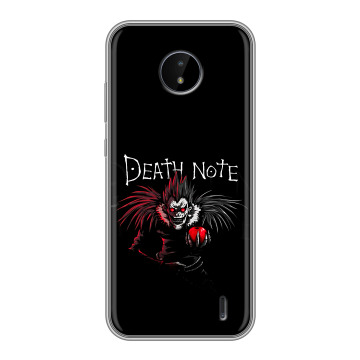 Силиконовый чехол на Nokia C20 с принтом Death note Тетрадь смерти Силиконовый чехол на Nokia C20 с принтом Death note Тетрадь смерти