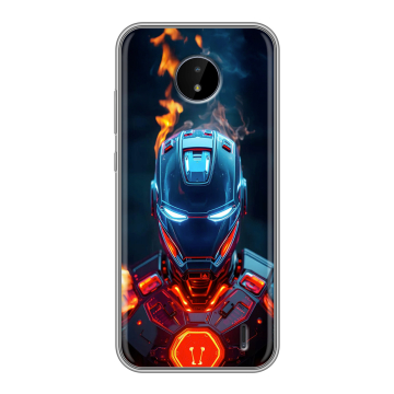 Силиконовый чехол на Nokia C20 с принтом IronMan Железный человек Силиконовый чехол на Nokia C20 с принтом IronMan Железный человек