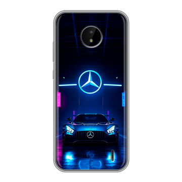 Силиконовый чехол на Nokia C20 с принтом Mercedes Мерседес Силиконовый чехол на Nokia C20 с принтом Mercedes Мерседес