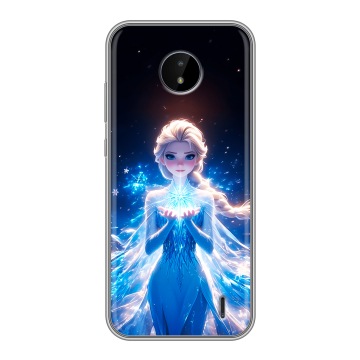 Силиконовый чехол на Nokia C20 с принтом Холодное сердце Frozen Силиконовый чехол на Nokia C20 с принтом Холодное сердце Frozen