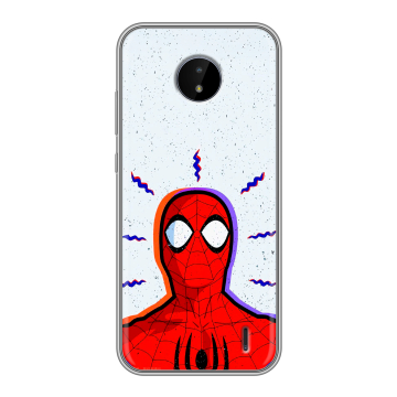 Силиконовый чехол на Nokia C20 с принтом Spiderman Человек паук