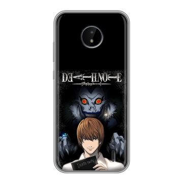 Силиконовый чехол на Nokia C20 с принтом Death note Тетрадь смерти