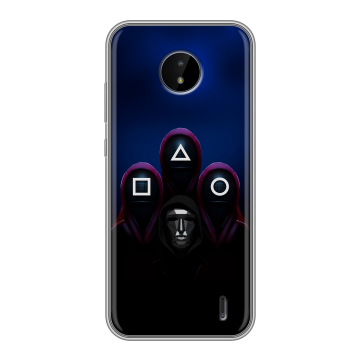 Силиконовый чехол на Nokia C20 с принтом Игра Кальмара
