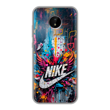 Силиконовый чехол на Nokia C20 с принтом Nike Найк Силиконовый чехол на Nokia C20 с принтом Nike Найк