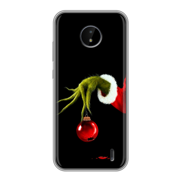 Силиконовый чехол на Nokia C20 с принтом Новый год Гринч