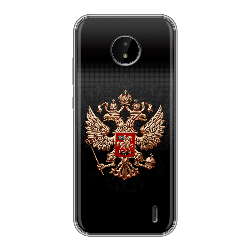 Силиконовый чехол на Nokia C20 с принтом Герб России Силиконовый чехол на Nokia C20 с принтом Герб России