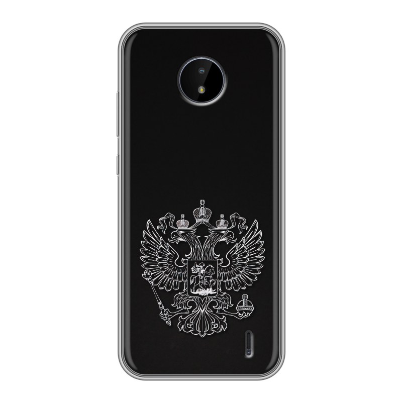 Силиконовый чехол на Nokia C20 с принтом Герб России Силиконовый чехол на Nokia C20 с принтом Герб России