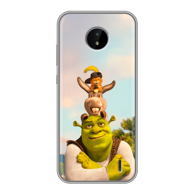 Силиконовый чехол на Nokia C20 с принтом Шрек Shrek Силиконовый чехол на Nokia C20 с принтом Шрек Shrek