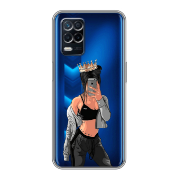 Силиконовый чехол на Realme Narzo 30 5G с принтом Женские принты