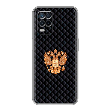 Силиконовый чехол на Realme Narzo 30 5G с принтом Герб России принт Силиконовый чехол на Realme Narzo 30 5G с принтом Герб России принт
