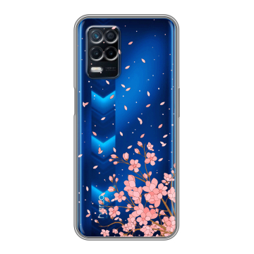 Силиконовый чехол на Realme Narzo 30 5G с принтом Ветка сакуры Силиконовый чехол на Realme Narzo 30 5G с принтом Ветка сакуры