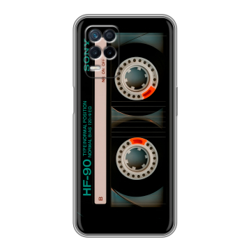 Силиконовый чехол на Realme Narzo 30 5G с принтом Кассета Силиконовый чехол на Realme Narzo 30 5G с принтом Кассета