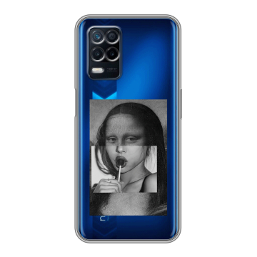 Силиконовый чехол на Realme Narzo 30 5G с принтом Мона Лиза