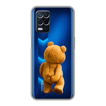 Силиконовый чехол на Realme Narzo 30 5G с принтом Медведь