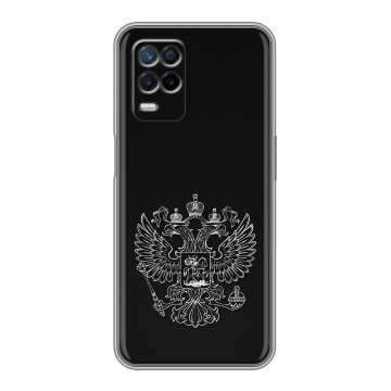 Силиконовый чехол на Realme Narzo 30 5G с принтом Герб России
