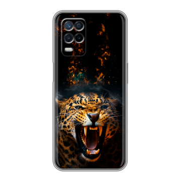 Силиконовый чехол на Realme Narzo 30 5G с принтом Леопард