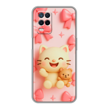 Силиконовый чехол на Realme Narzo 30 5G с принтом для девочек Силиконовый чехол на Realme Narzo 30 5G с принтом для девочек