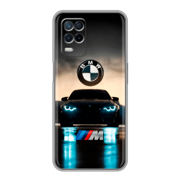 Силиконовый чехол на Realme Narzo 30 5G с принтом БМВ BMW Силиконовый чехол на Realme Narzo 30 5G с принтом БМВ BMW