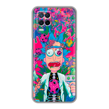 Силиконовый чехол на Realme Narzo 30 5G с принтом Рик и Морти Rick Morty Силиконовый чехол на Realme Narzo 30 5G с принтом Рик и Морти Rick Morty
