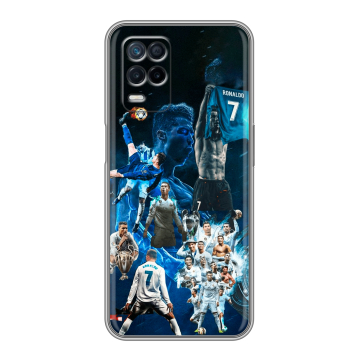 Силиконовый чехол на Realme Narzo 30 5G с принтом Реал Роналдо Силиконовый чехол на Realme Narzo 30 5G с принтом Реал Роналдо