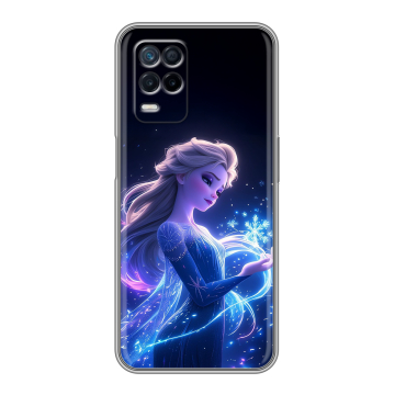 Силиконовый чехол на Realme Narzo 30 5G с принтом Холодное сердце Frozen Силиконовый чехол на Realme Narzo 30 5G с принтом Холодное сердце Frozen