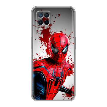 Силиконовый чехол на Realme Narzo 30 5G с принтом Spiderman Человек паук Силиконовый чехол на Realme Narzo 30 5G с принтом Spiderman Человек паук