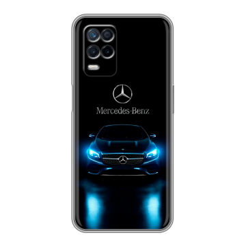 Силиконовый чехол на Realme Narzo 30 5G с принтом Mercedes Мерседес
