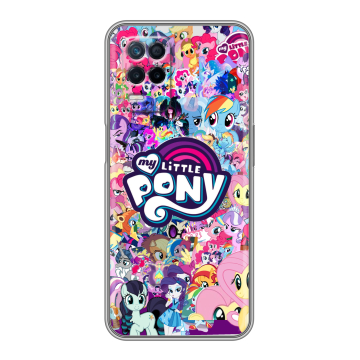 Силиконовый чехол на Realme Narzo 30 5G с принтом My little pony Дружба чудо Силиконовый чехол на Realme Narzo 30 5G с принтом My little pony Дружба чудо