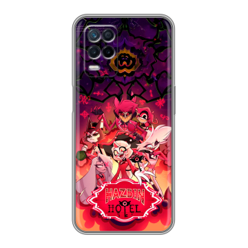Силиконовый чехол на Realme Narzo 30 5G с принтом Hazbin Hotel Отель Хазбин Силиконовый чехол на Realme Narzo 30 5G с принтом Hazbin Hotel Отель Хазбин