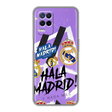Силиконовый чехол на Realme Narzo 30 5G с принтом Real Madrid Реал Мадрид Силиконовый чехол на Realme Narzo 30 5G с принтом Real Madrid Реал Мадрид