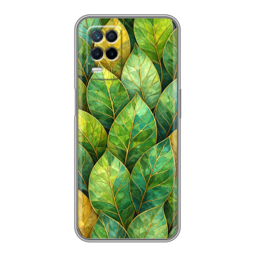 Силиконовый чехол на Realme Narzo 30 5G с принтом женский Силиконовый чехол на Realme Narzo 30 5G с принтом женский