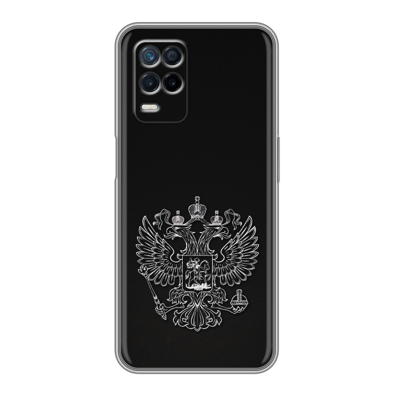 Силиконовый чехол на Realme Narzo 30 5G с принтом Герб России Силиконовый чехол на Realme Narzo 30 5G с принтом Герб России